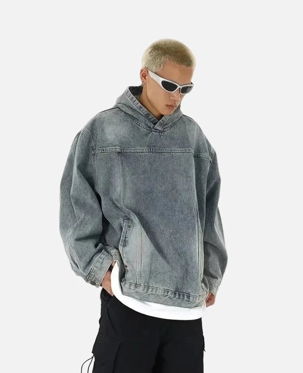 Metro Western Classic Retro Denim Sweatshirt