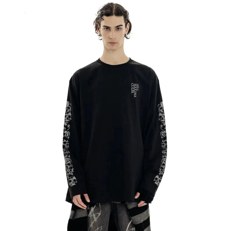 Large-Scale Graphic Oversized Long Top