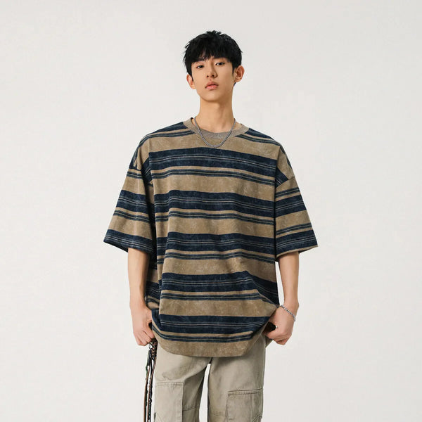 Airflow Multi-Stripe Short Sleeve T-Shirt