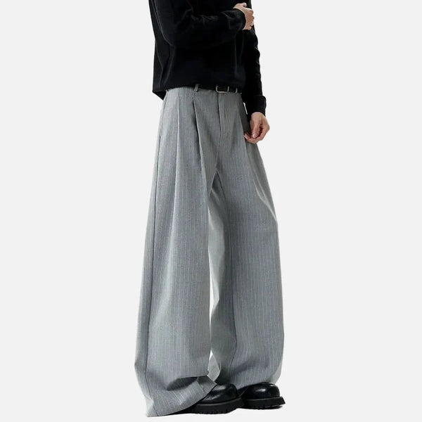 Sculpted Pinstripe Suit Trousers