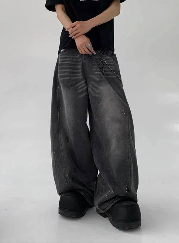 2000s Easy Japanese Style Bell Leg Denim