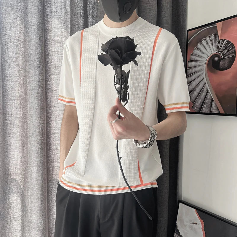 Heritage Soft-Touch Plaid Everyday Short Sleeve Knit T-Shirt