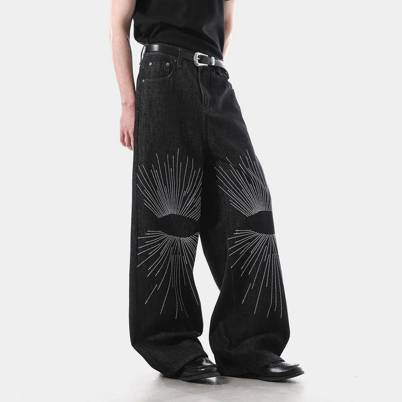 Stitched Relaxed Western Style Classic Denim