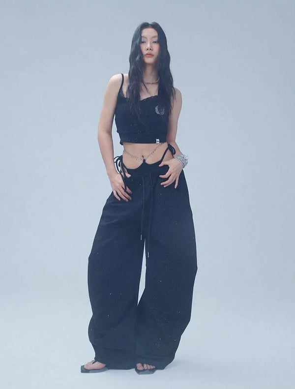 Band Waist Dance Trousers