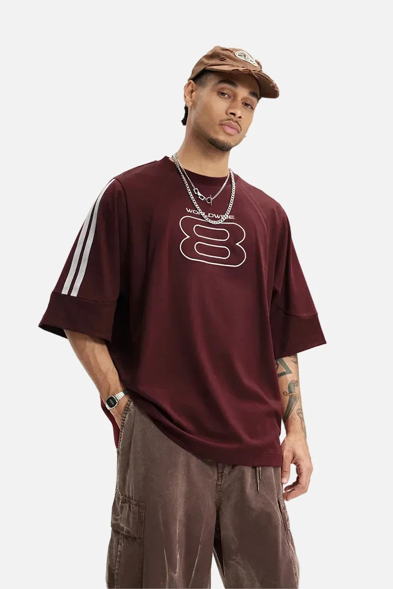 Digital-Age Infinity Color Block Performance T-Shirt