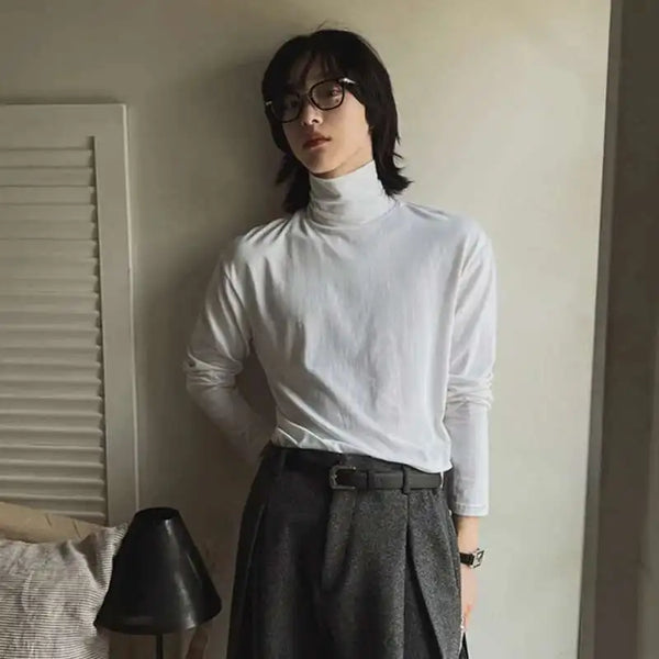 Millennium High Collar Long-sleeved T-Shirt