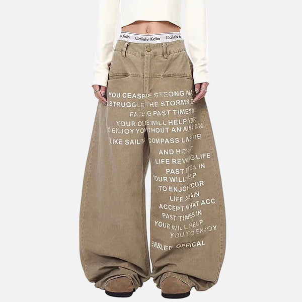 Premium Metro Khaki Relaxed Bell Leg Denim