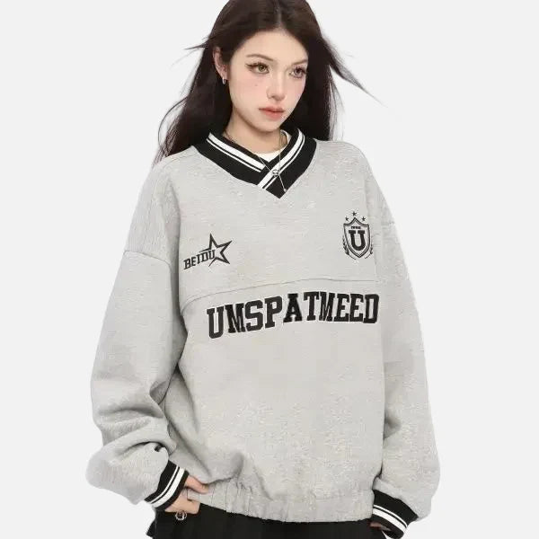 Varsity Stitch Hip Throwback Top