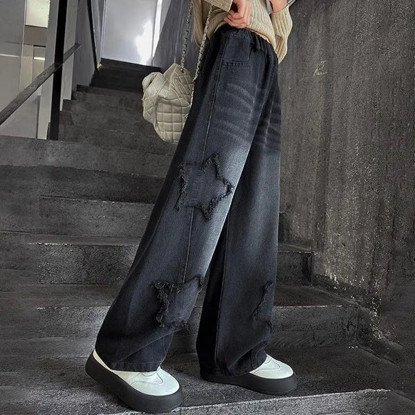 Classic & Sleek Black High-Rise Bell Leg Denim