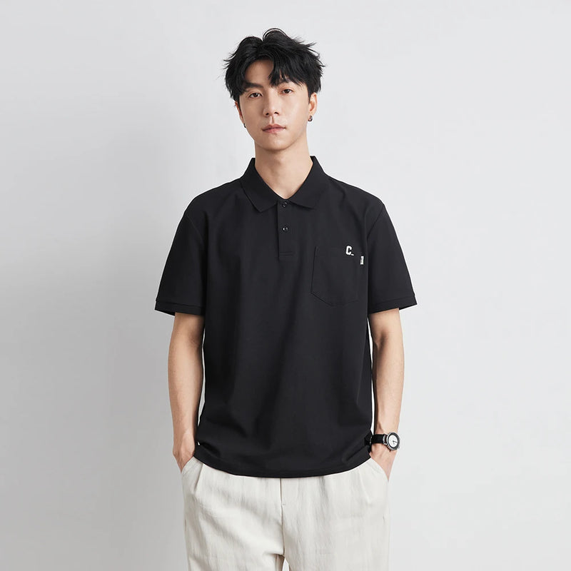 Polo Yaka Triko Tişört, önden görünüm — Navra Wear