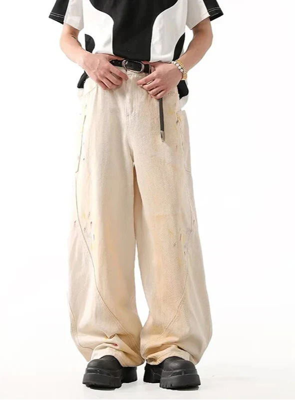 Sleek Relaxed Western Style Denim