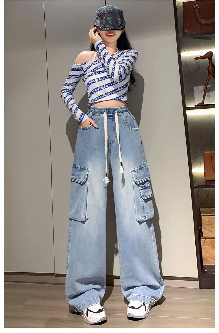 Workshop Elevated High-Rise Wide Leg Denim Jeans