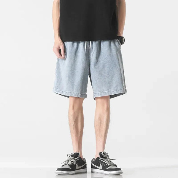 Stone Fade High-Rise Relaxed Shorts