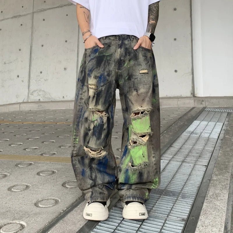 Metro High End Relaxed Classic Graphic Denim