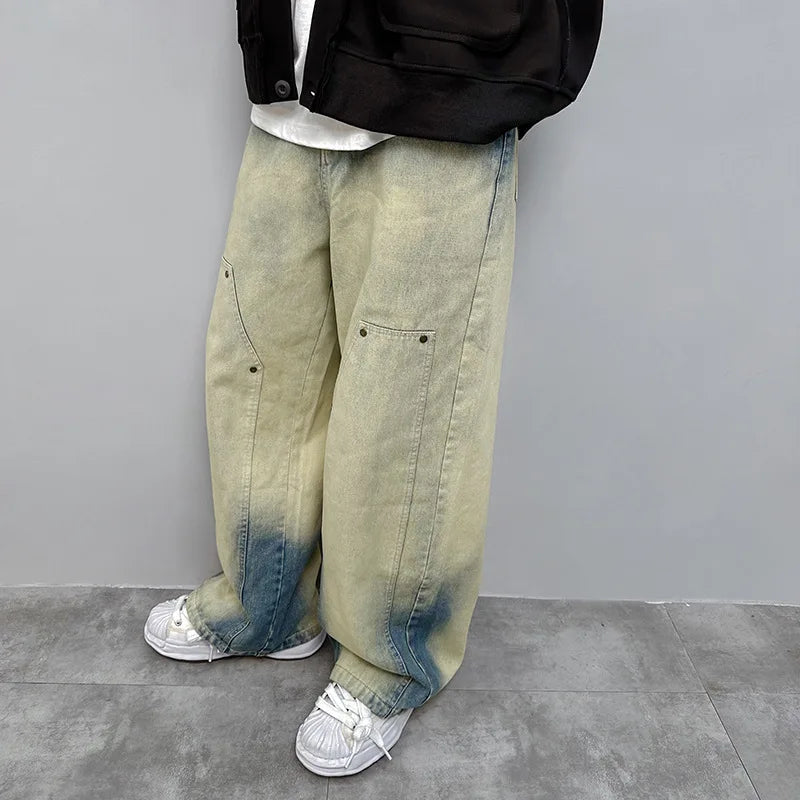 Metro Heritage Batik Relaxed Bell Leg Denim