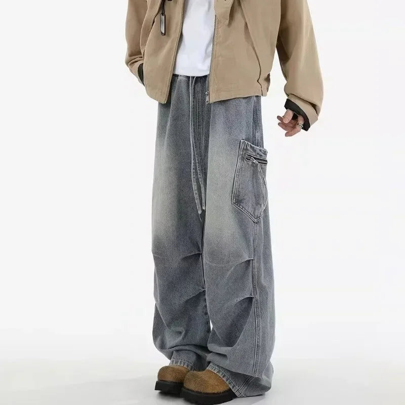 Vintage İspanyol Paça Jean Pantolon, önden görünüm — Navra Wear