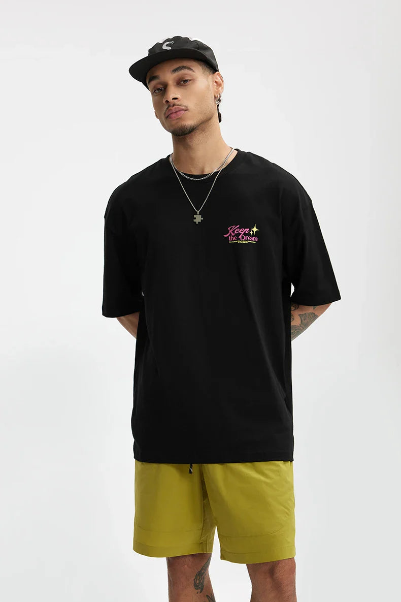 Bulut Baskılı Tişört, önden görünüm — Navra Wear