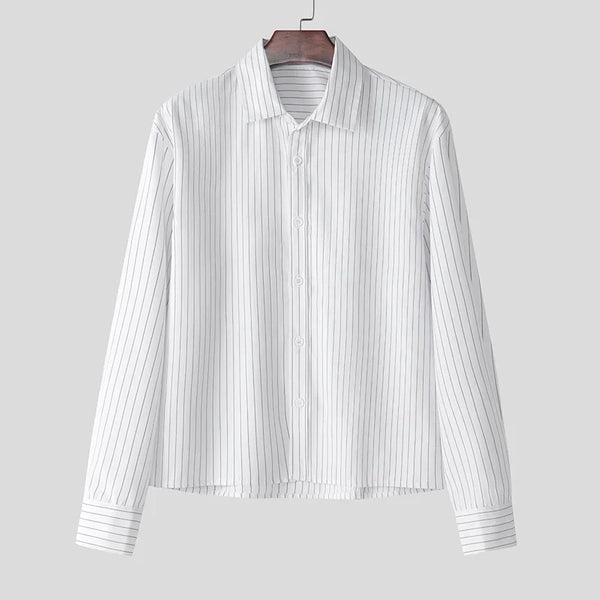 K-Classic Stripe Cropped Woven Top