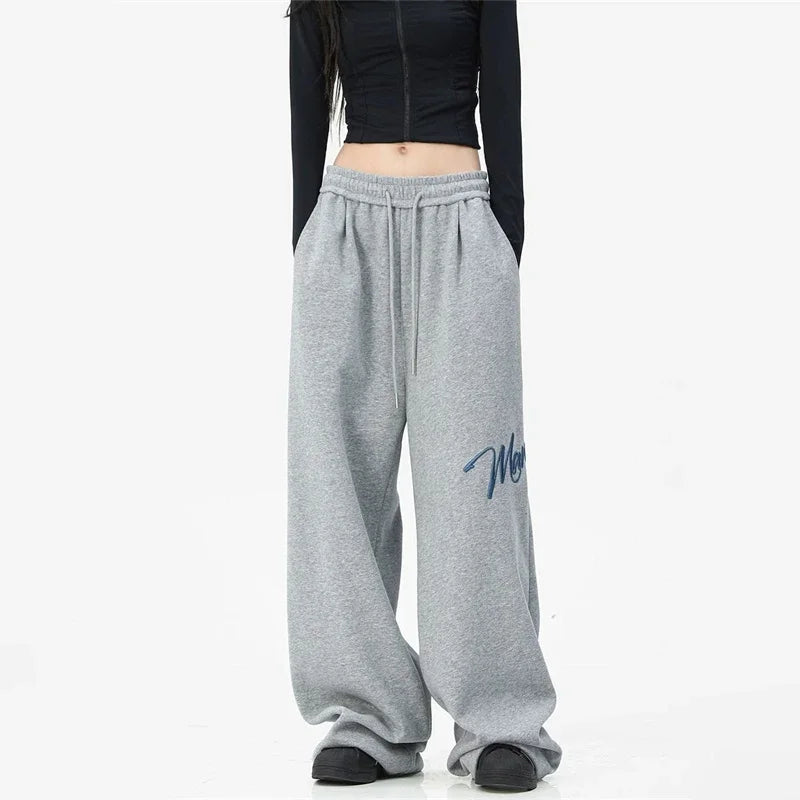 Wide Leg Hip-Hop Baskılı Jogger, önden görünüm — Navra Wear