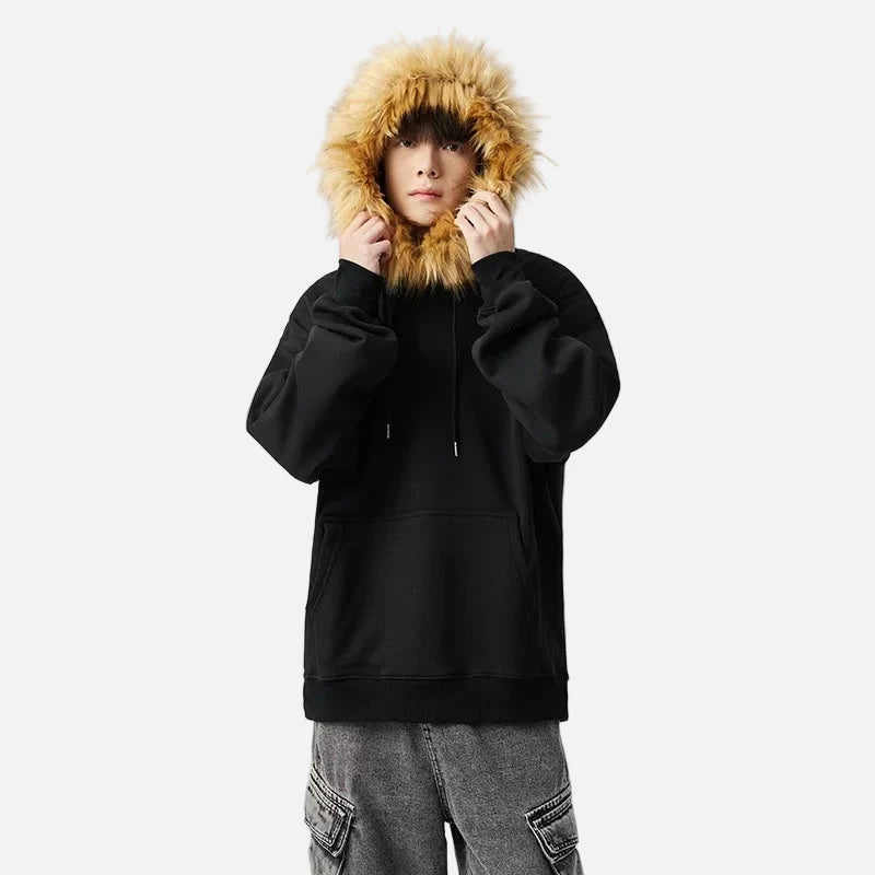 Western Heavyweight Fleece Fur Sweatshirt