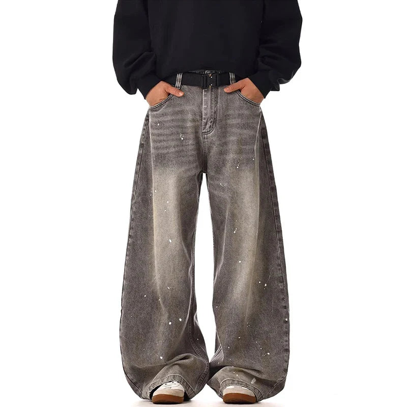 Relaxed Gray Heritage High Waisted Denim