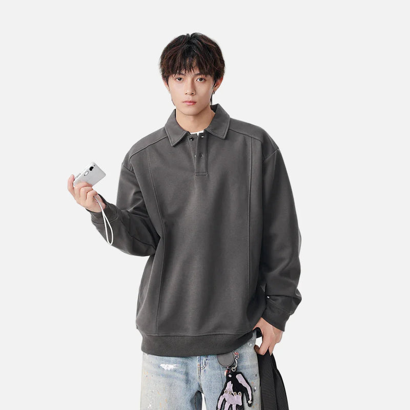 Heritage Polo Relaxed Long Sleeve