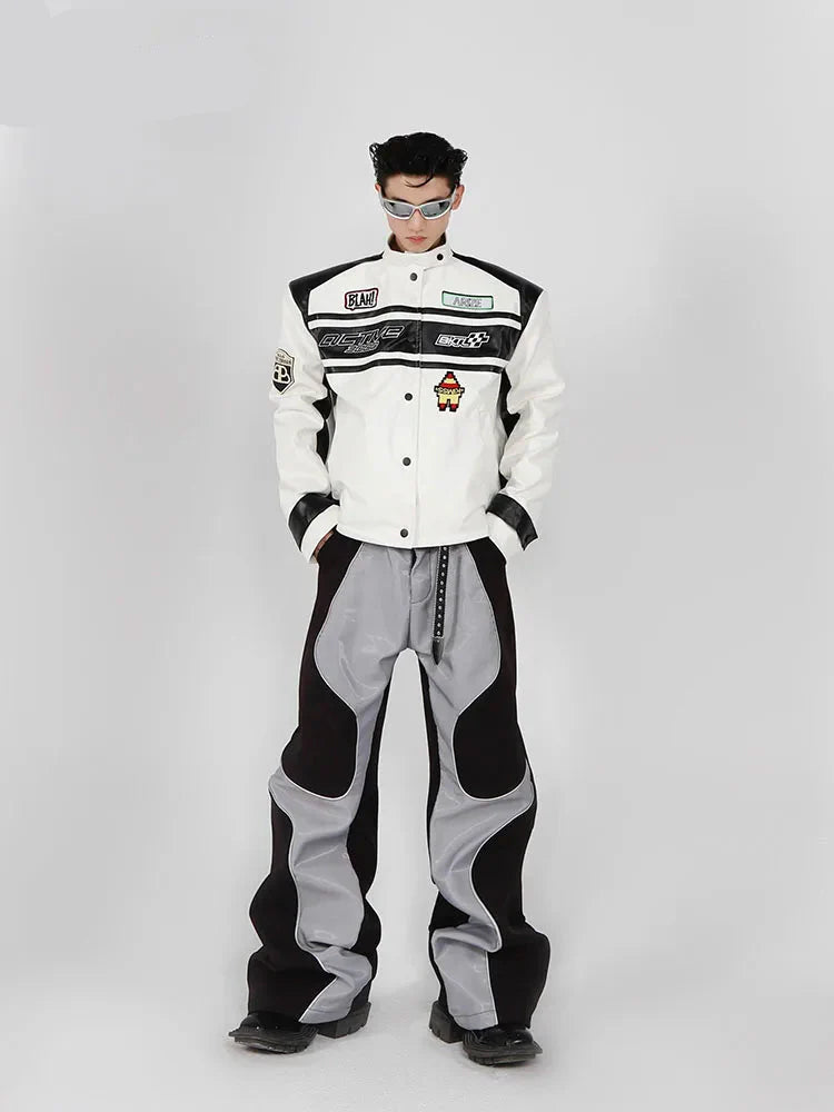 Luxe Splice Leather Trousers