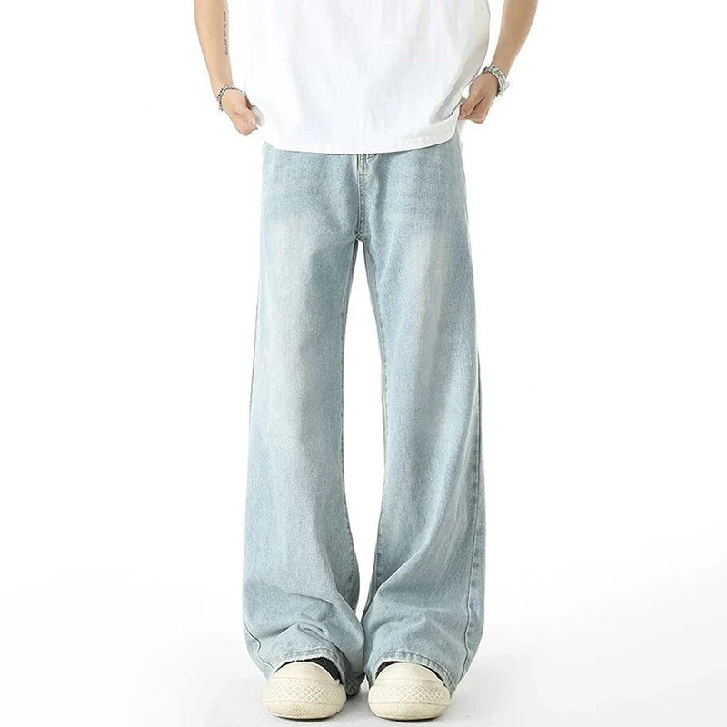 Cleanfit Seoul Style Plain Tone Relaxed Denim