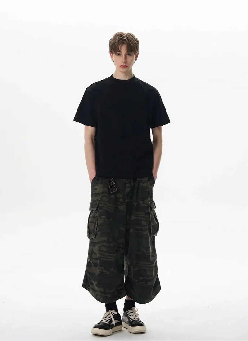 Fit Box Stitched Cotton Space T-Shirt