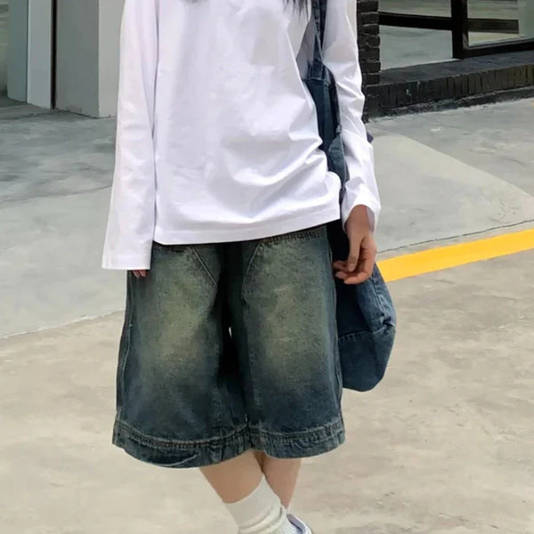 Worn Denim Field Shorts alternatif görünüm