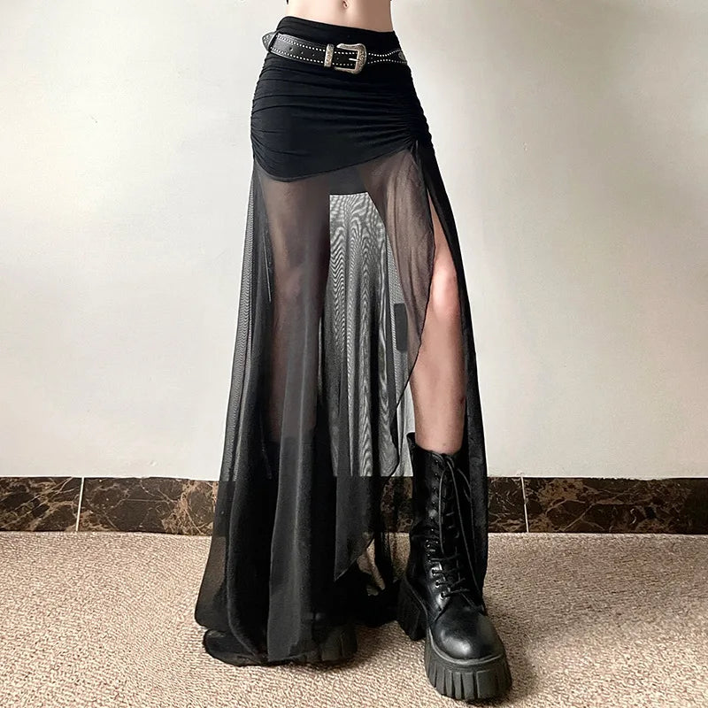 Shadow High-Waist Skirt