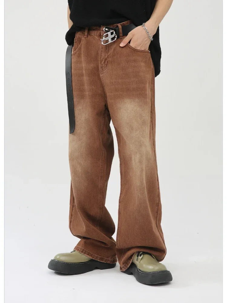 Relaxed Slim Fit High-Rise Wide Denim