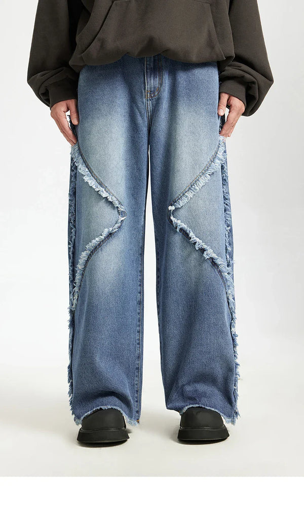 Baggy Jean Pantolon, önden görünüm — Navra Wear