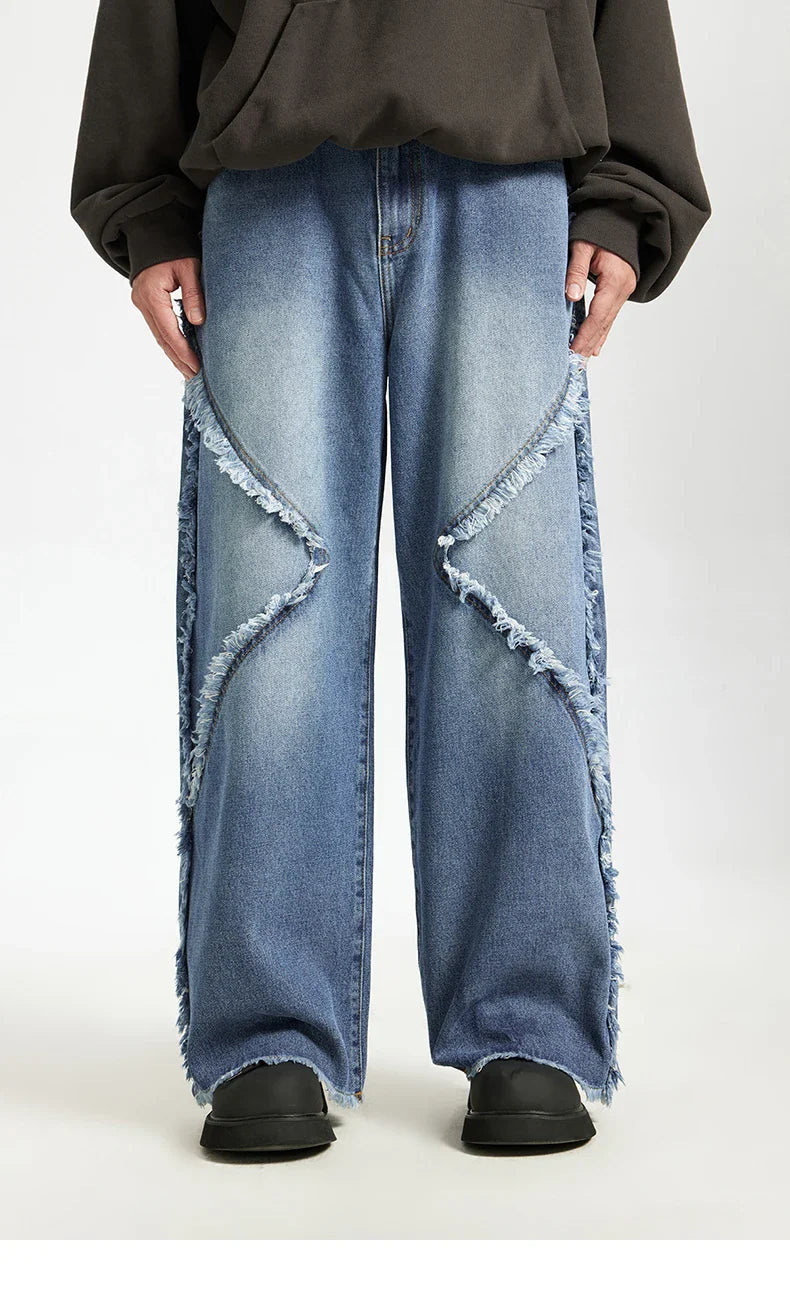 Baggy Jean Pantolon, önden görünüm — Navra Wear