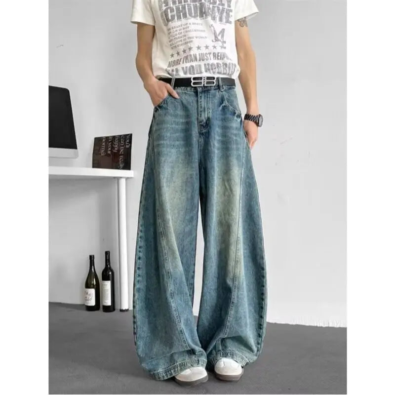 Relaxed Bell Leg Urban Dance Denim