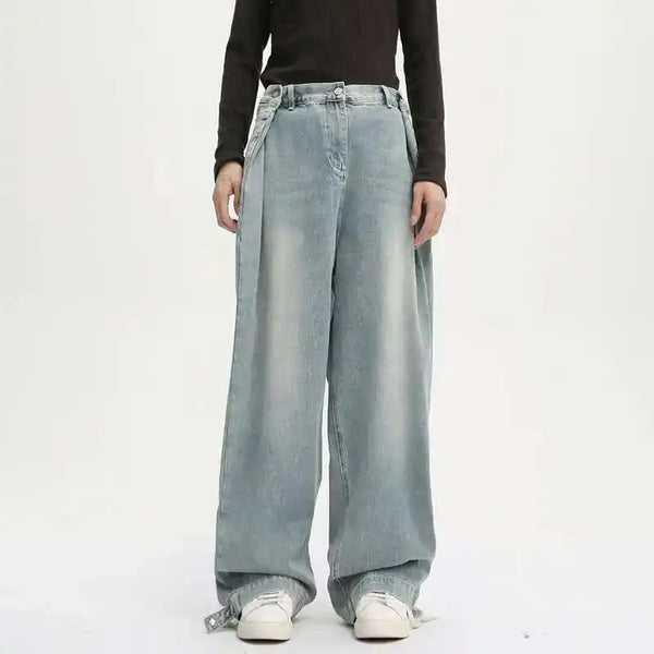 Chic Splicing Classic Leg Denim