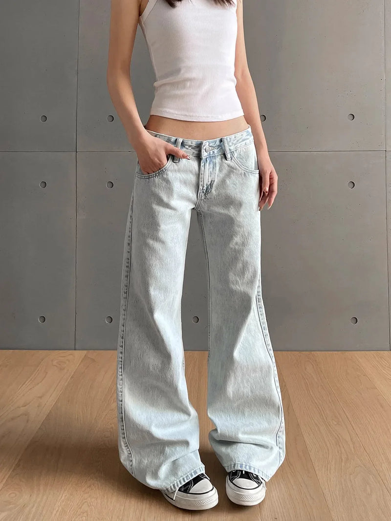 Heritage Low Waist Zipper Button Denim