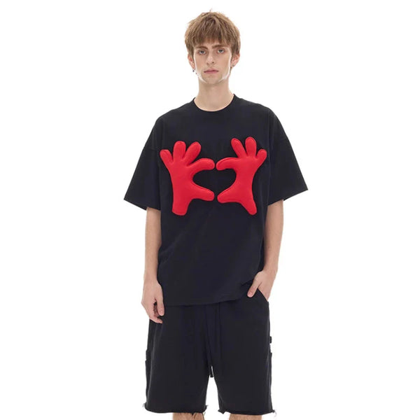 Vibrant Personalized 3D Pattern Breezy-Cut T-Shirt