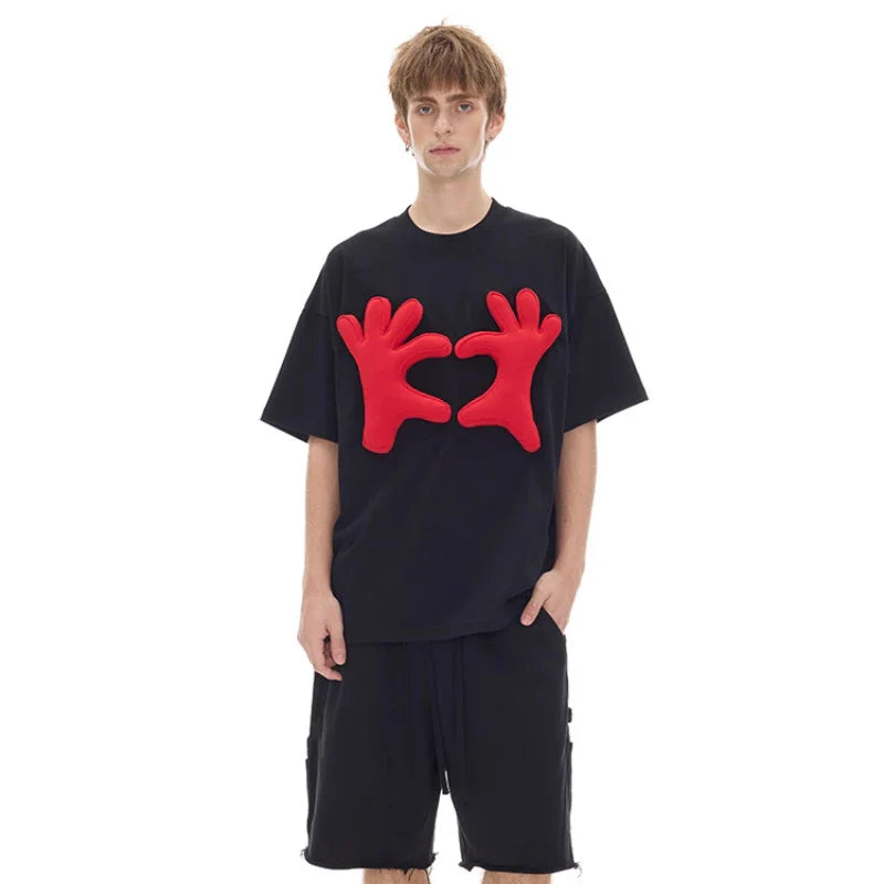 Vibrant Personalized 3D Pattern Breezy-Cut T-Shirt