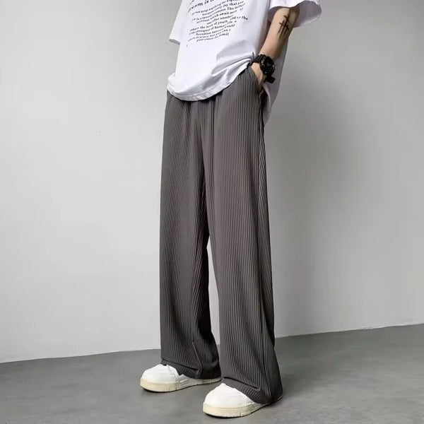 Seoul Casual Stripe Wide-Leg