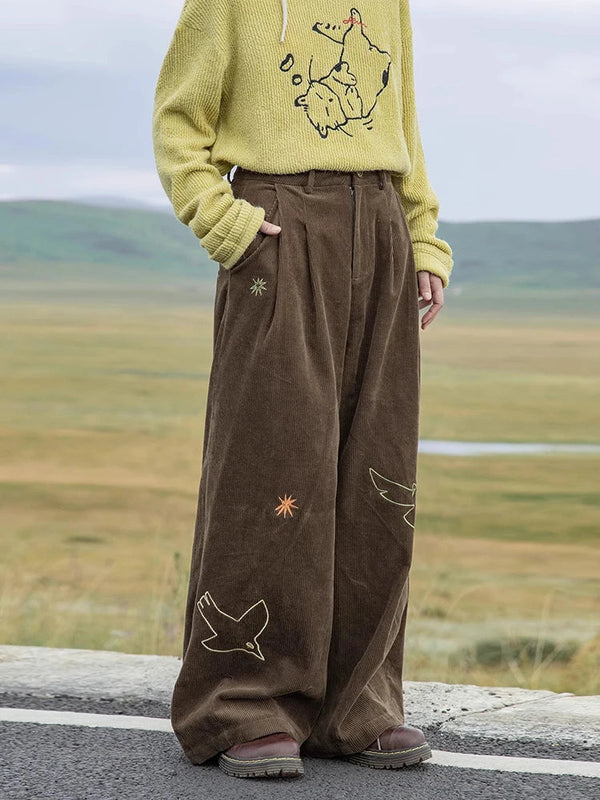 Dove Stitch Cord Trousers