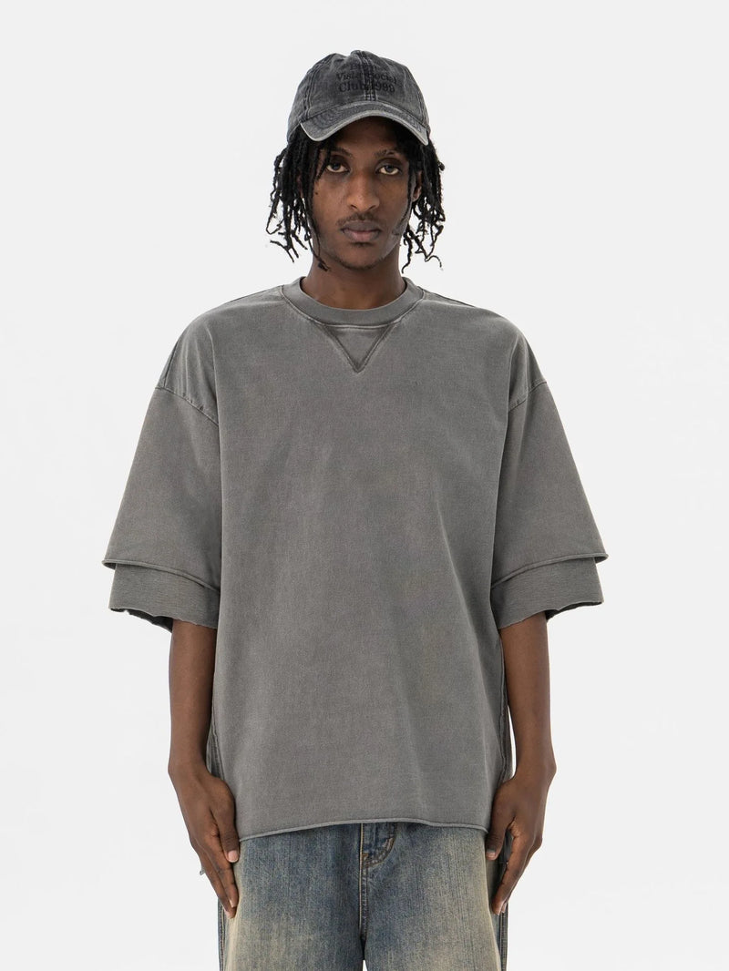High-Grade Visual Print Cotton T-Shirt