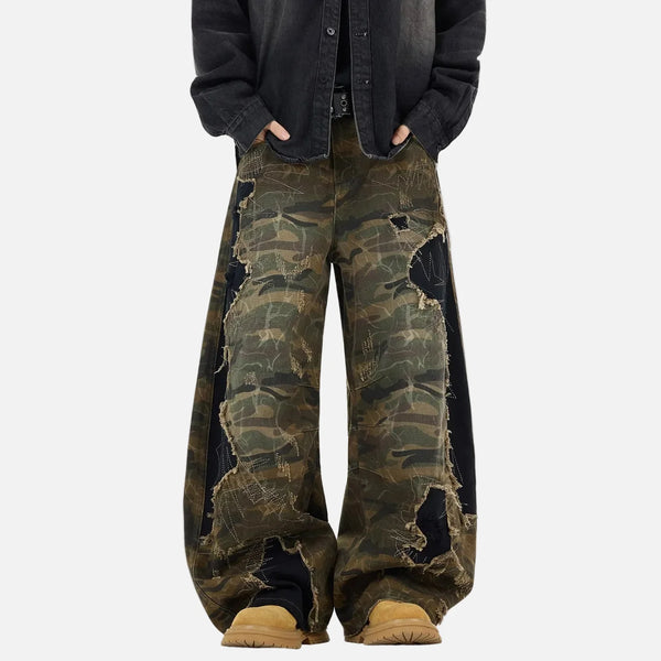 Fashionable Frayed Edge Boot Cut Denim