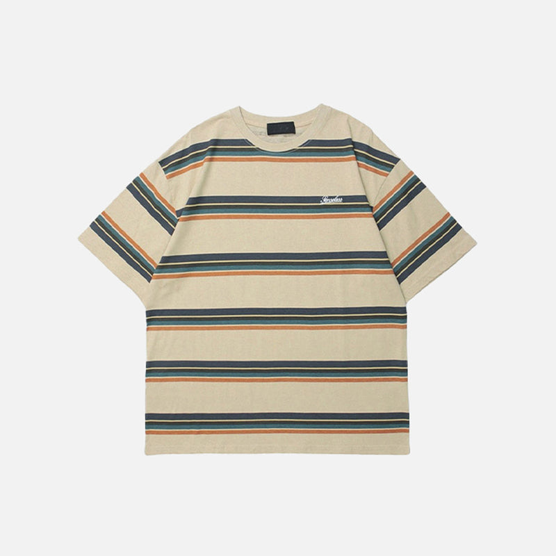 Senseless Line-Pattern T-Shirt