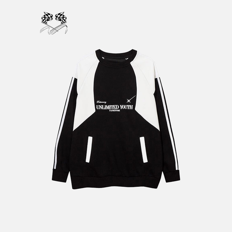 Color Block Sweatshirt, önden görünüm — Navra Wear