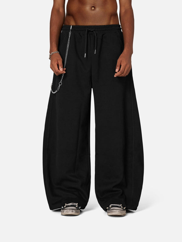 Süper Baggy Bol Paça Eşofman Altı, önden görünüm — Navra Wear