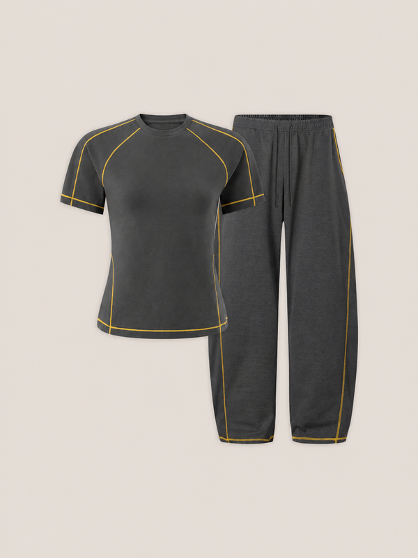 Slim Eşofman Takımı, model üzerinde — Navra Wear