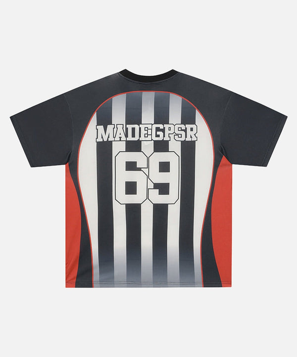 Color Block Multi-Stripe Training T-Shirt