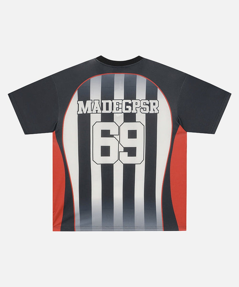 Color Block Multi-Stripe Training T-Shirt