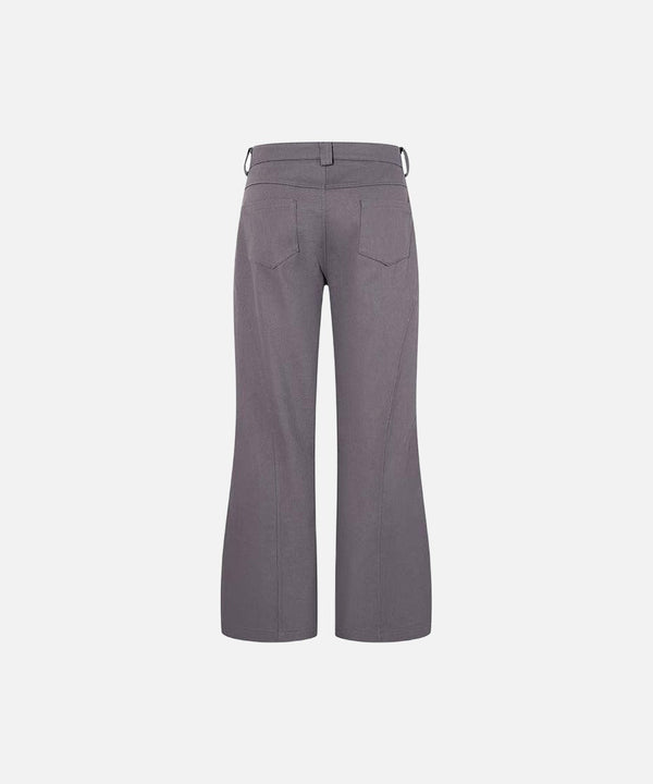 Dark Grey Flare Trousers